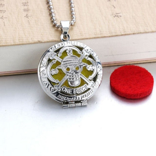 Circles Aroma Diffuser Necklace Open Lockets